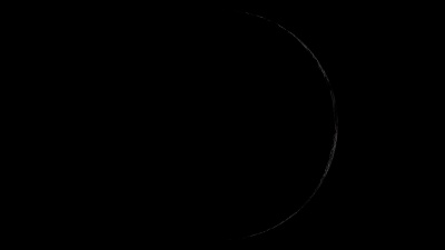 在星光背景、宇宙和科学上，带有陨石坑的月球表面的光运动的动画月亮相位