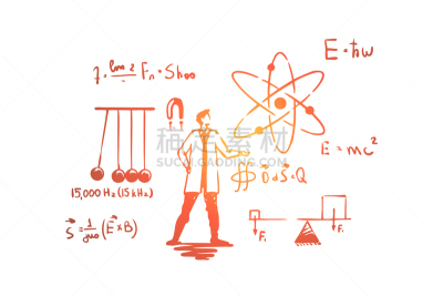 外套,科学,白色,男人,科学家,复杂性,物理学,草图,实验