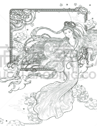 秋天,中间,韩国中秋节,垂直画幅,图像,菊花,无人,女神,矢量,单色调