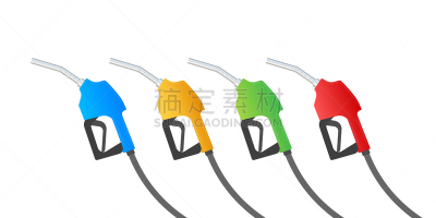汽油,柴油机,黄色,红色,黑色,概念,充满,服务,旅行