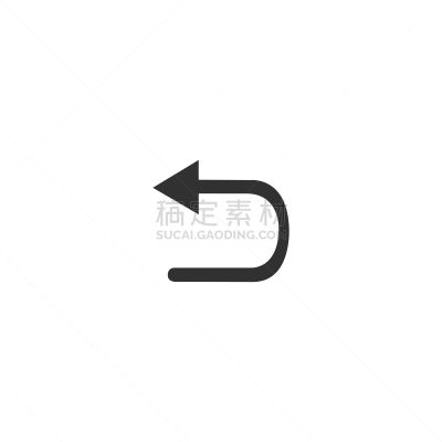 绘画插图,矢量,计算机图标,箭头符号,英文字母U,分离着色,白色背景,转,抵达