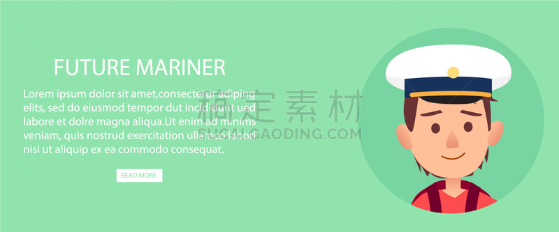 男孩,毛细血管,水手,注视镜头,分离着色,可爱的,肖像,图像,矢量,儿童