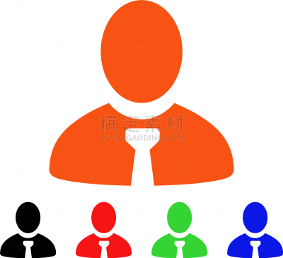 Manager,计算机图标,红色,男商人,符号,办公室职员,工程师,图像,设计元素,矢量