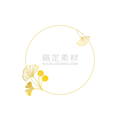 边框,银杏,叶子,绘画插图,黄金,轮廓,自然,有机食品,顺势医学,草本