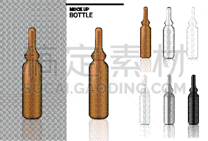 健康保健,瓶子,轻蔑的,透明,华贵,塑胶,食品,模板,写实,美容