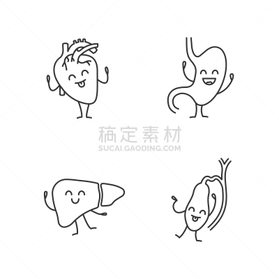 计算机图标,性格,直的,生物学,心血管运动,有序,健康保健,背景分离,药