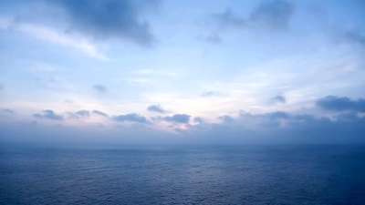 傍晚的海景