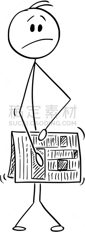男人,打屁股,卡通,公亩,床单,棍,拿着,保护,绘制