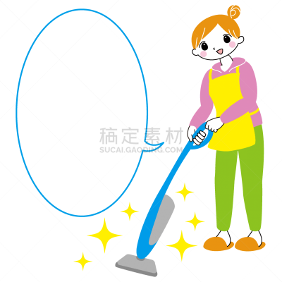 绘画插图,图像,手套,大桶,清洗剂,简单,女人,清洁手套,青年女人,20到29岁