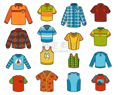 卡通,衣服,矢量,衬衫,运动,纺织品,长袖衫,目录,衣领,剪贴画