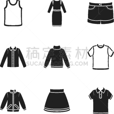 巨大的,黑色,时尚,计算机图标,服装店,分离着色,商务,外套,收集,布置