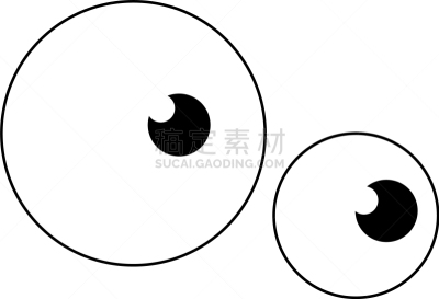 抽象,动画片,动物眼睛,分离着色,白色,商务,健康保健,人,概念,视力