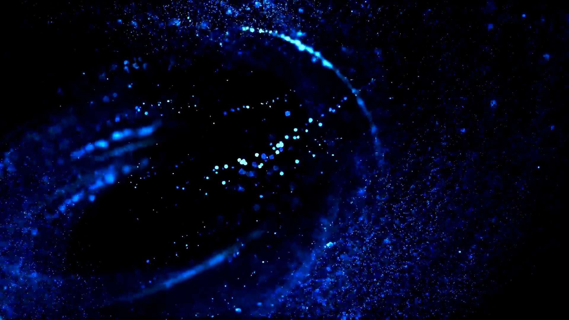  高度详细的粒子流-循环(深蓝色)