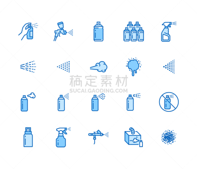 细的,涂层,绘画插图,喷雾罐,计算机图标,艺术,矢量,手,标志,油漆喷雾器