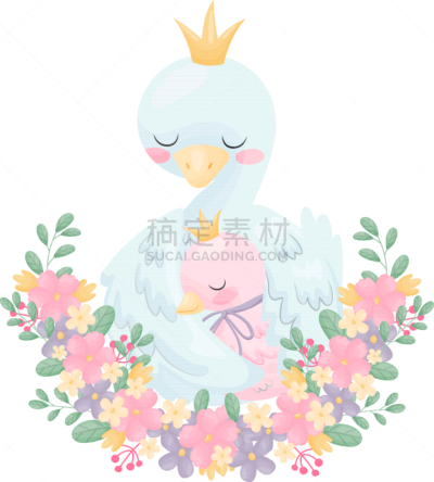 翅膀,小鹅,丘陵鹅,可爱的,浪漫,天鹅,自然美,鸟类,抱,爱