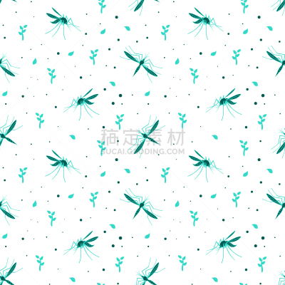蚊子,四方连续纹样,白色背景,背景分离,纺织品,动物躯干,疟原虫,翅膀,手,蚊蝇
