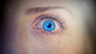 蓝色数码眼。高清