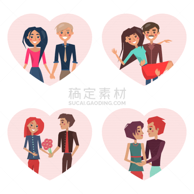 边框,绘画插图,矢量,双亲家庭,恋爱集会,背景分离,浪漫,情人节卡,简单,复古风格