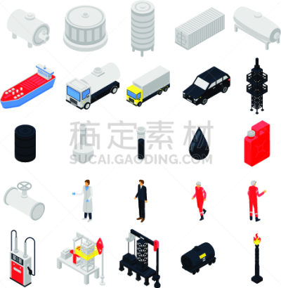 计算机图标,起重机,桶,小罐,钻孔机,图标集,图像,汽油,精炼厂,建筑业