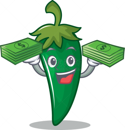 性格,绿色,辣椒,卡通,有机食品,自然,热,清新