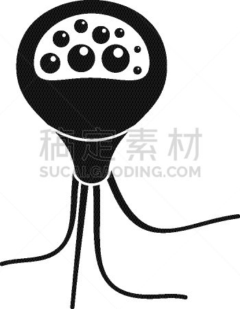 高雅,简单,计算机图标,人,白色,黑色,生病