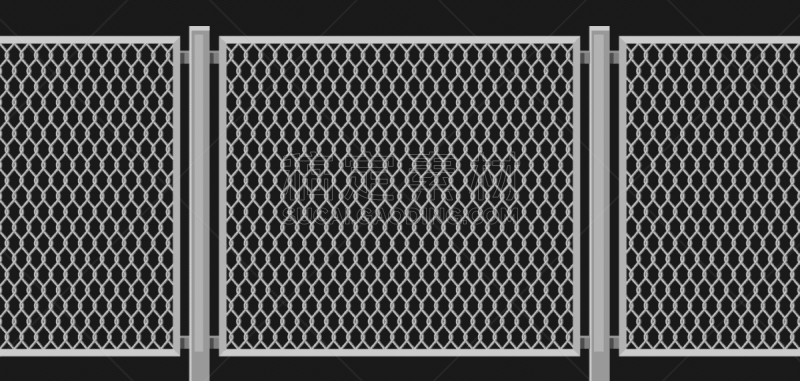 wired chain link fence