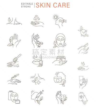 化妆用品,品牌名称,自然,图标,生物学,环境,直的,模板,女人,美容