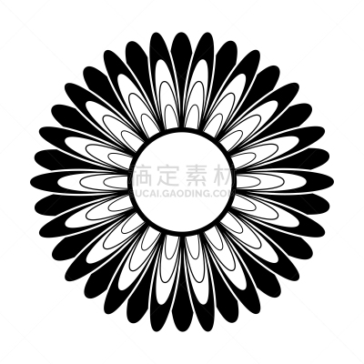 黑白图片,分离着色,轮廓,白色,自然,图像,花朵,植物群,花,剪影