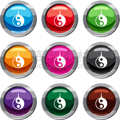 数字9,阴阳符,白色,平衡,一对,收集,布置