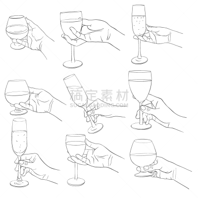 玻璃杯,手,科涅克,分离着色,白色,饮料,人,含酒精饮料,男人,庆祝