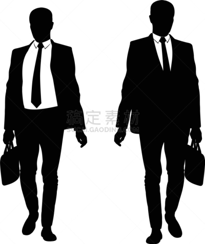 男人,套装,商务,人,分离着色,白色,商务人士,男商人,剪影,步行