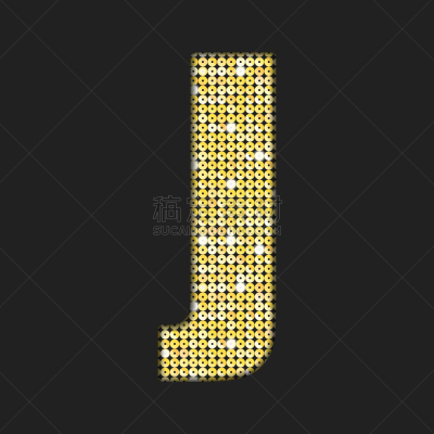 信函,亮片,黄金,英文字母J,华丽的,字母,字母表次序,模板,圆形,闪亮