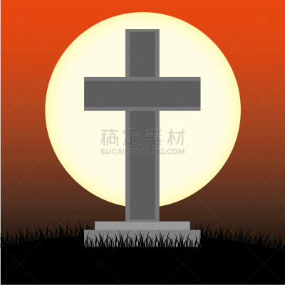 十字形,墓碑,怪异,背景分离,万圣节,惊骇,死的,死亡安置地点,撕破的,剪贴画