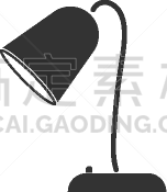 计算机图标,灯,平坦的,荧光笔,灰色,光亮,简单,技术,设备用品,读书