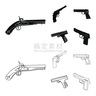 标志,分离着色,轮廓,古老的,设计,收集