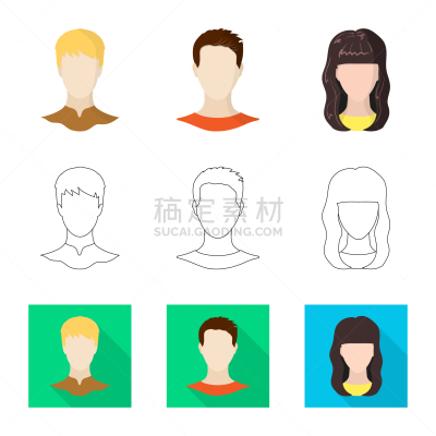 专业人员,照片,分离着色,假发,男人,肖像,图像,女人,收集,设计