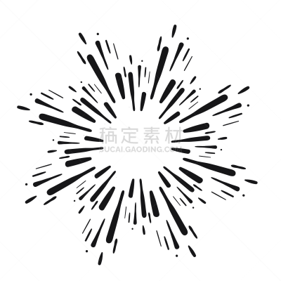 乱画,放焰火,明亮,设计元素,分离着色,白色背景,边框,简单,复古风格,模板