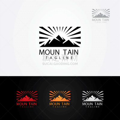 mountain sun rise logo