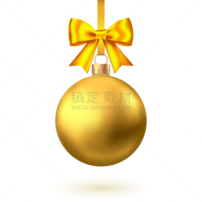 球体,黄金,蝴蝶结,缎带,2020,贺卡,背景分离,模板,装饰物