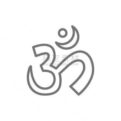 灵性,奥修符号,图标,线条,商务,华丽的,印度草医学