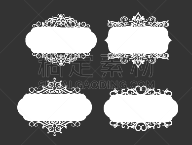 标签,过时的,有叶的,漩涡形,华丽的,收集,复古,庆祝,怀旧,生长