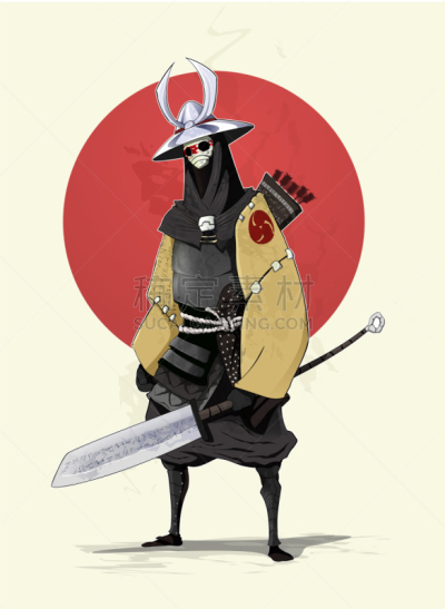 概念,日本武士,成年的,人,形状,性格,传统,图像