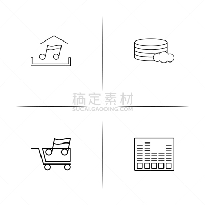 轮廓,直的,计算机图标,矢量,音像店,网络服务器,云,图像,标志,石洞壁画