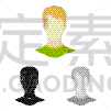 专业人员,照片,符号,分离着色,假发,男人,肖像,图像,设计,收集