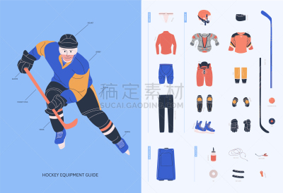 设备用品,进行中,成年的,男性,冰球,胫骨,毛衣,水瓶,图表,指导