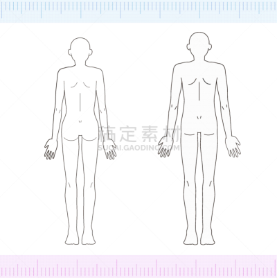 全身像,后背,美,男性,女性,健康保健,线条,腿,除痣,医疗图