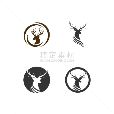 鹿,品牌名称,矢量,绘画插图,图标,式样,自然,符号,野生动物,肖像