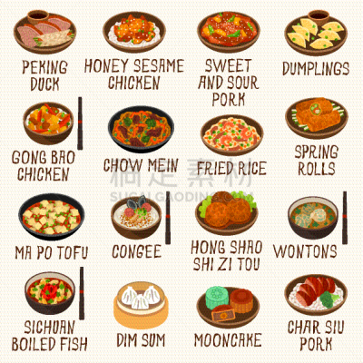 中国食品,计算机图标,菜单,有序,背景分离,米,酱汁,餐具,鸡蛋,中国