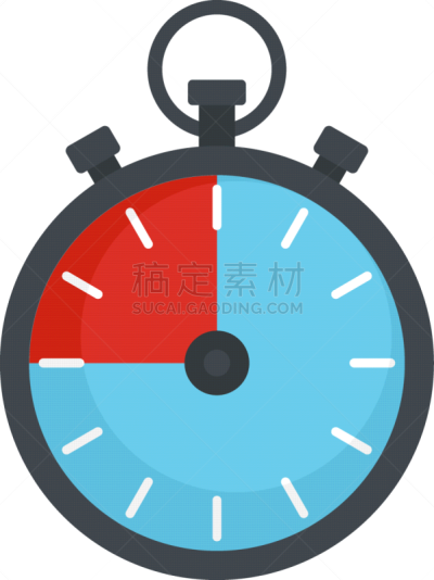 fitness stopwatch icon flat style
