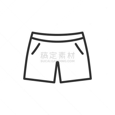 男式平腿泳裤,线条,空的,运动,一个物体,纺织品,短的,简单,模板,细的